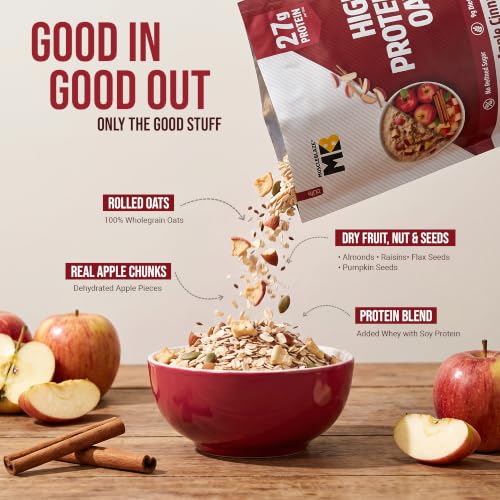 MuscleBlaze Store MuscleBlaze High Protein Oats Apple Cinnamon 1kg - Image 5
