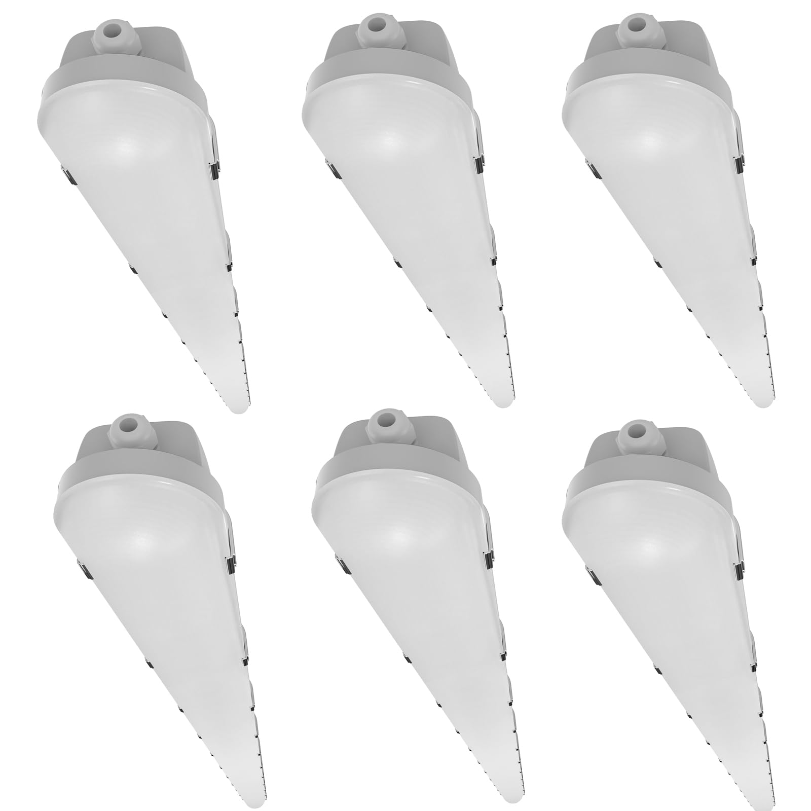 HYPERLITE 6P 8 Foot LED Vapor Proof Light 15600lm IP66 Waterproof Vapor Tight Led Lights Fixture 120w 100w