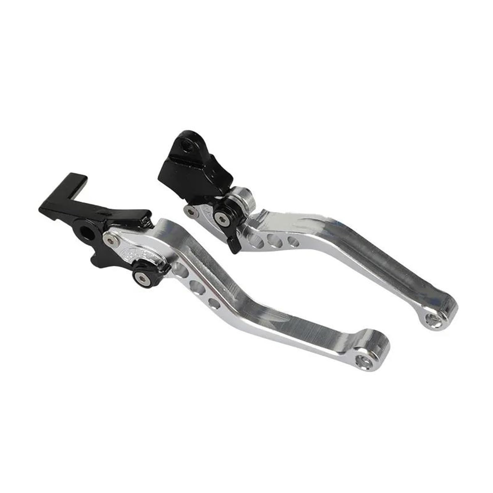 SUPER DAFI Brake Clutch Levers Universal 22mm 7/8" CNC Motorcycle Accessories Clutch Brake Handle Lever Leverage Clutch Brake Lever(Silver A)
