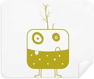 Universe Alien Monster Green Creature Cleaning Cloth Screen Cleaner 2pcs Suede Fabric