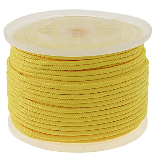 - Corda Intrecciata filamenti Multipli in PP 100 m x 6 mm giallo