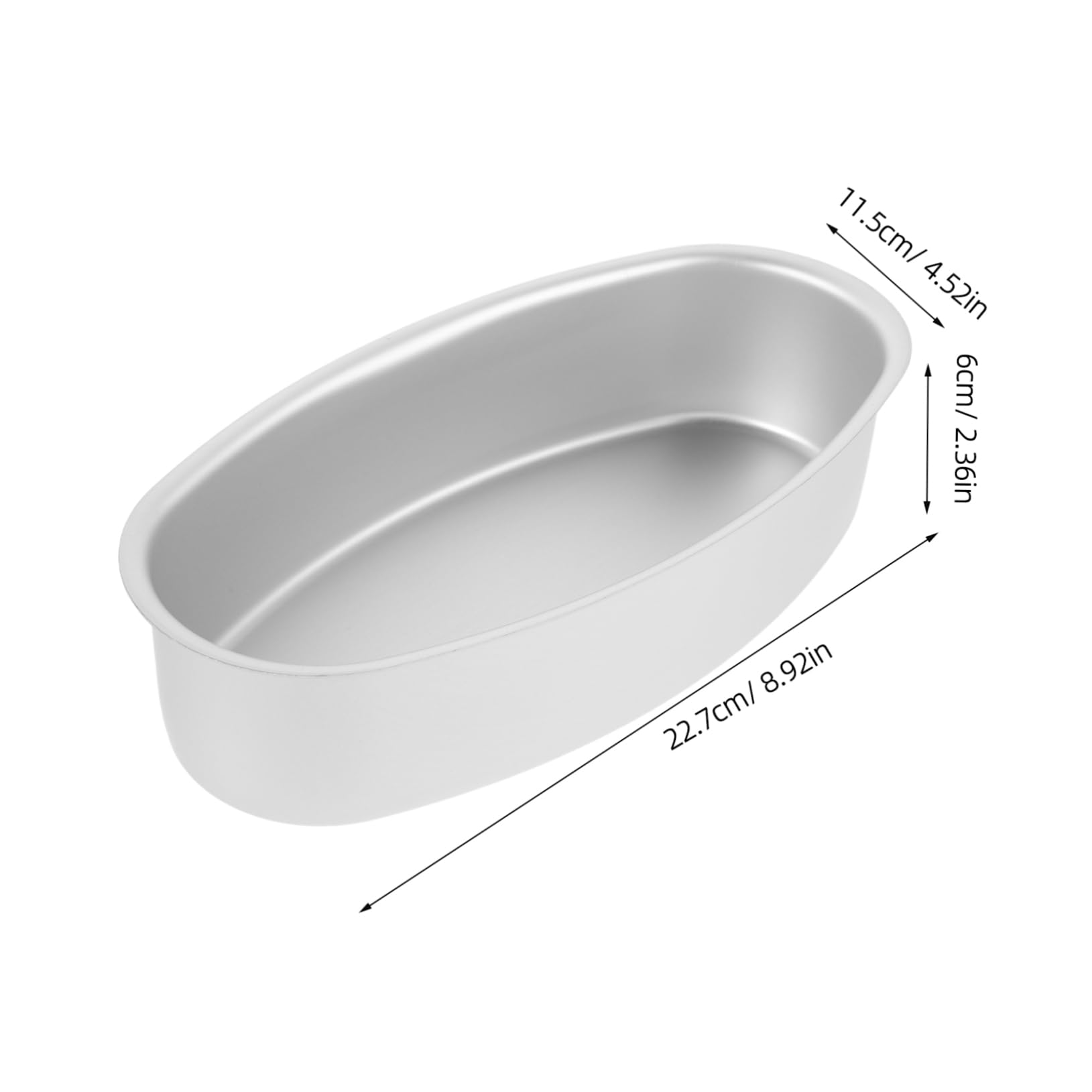 BRIGHTFUFU Oval Bread Loaf Aluminum Alloy Cake Heat Versatile Non-stick Dishwasher Safe for Baking