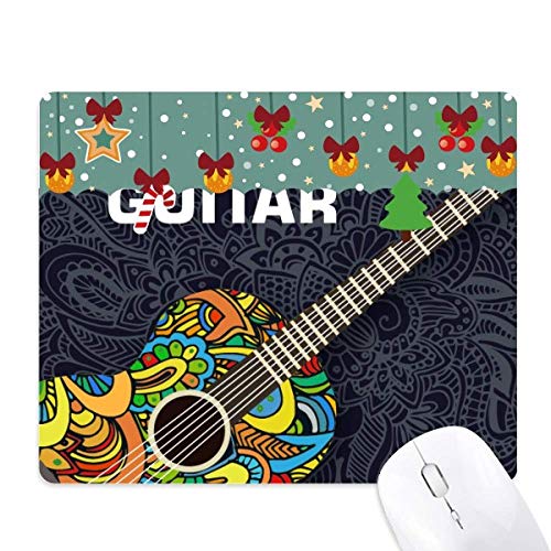 Tapis de souris de bureau motif guitare pour un espace de travail inspirant