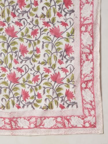 Image of Ravaiyaa - Attitude is everything Sanganer Hand Block Printed Scarves Pure Cotton Scarf Square Hijab Dupatta 40 inch X 40 inch Inch