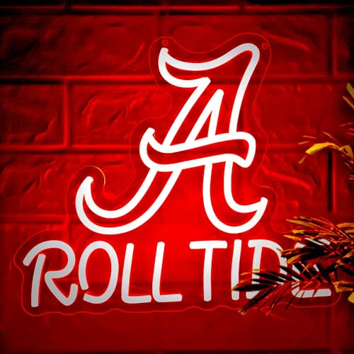 Image of University Neon Sign for Wall Decor Football Neon Light for Man Cave Cheer up slogan Led Light Up for College Fans Dorm Game Room Bar Party Football Team Sign Birthday Gifts for Students Alumni Size13.7*11.9In(CP005)
