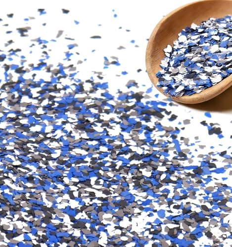 Epoxy Floor Flakes, 454g/1Lb Blend Decorative Color Chips Concrete Floor Coatings Paint Flakes...