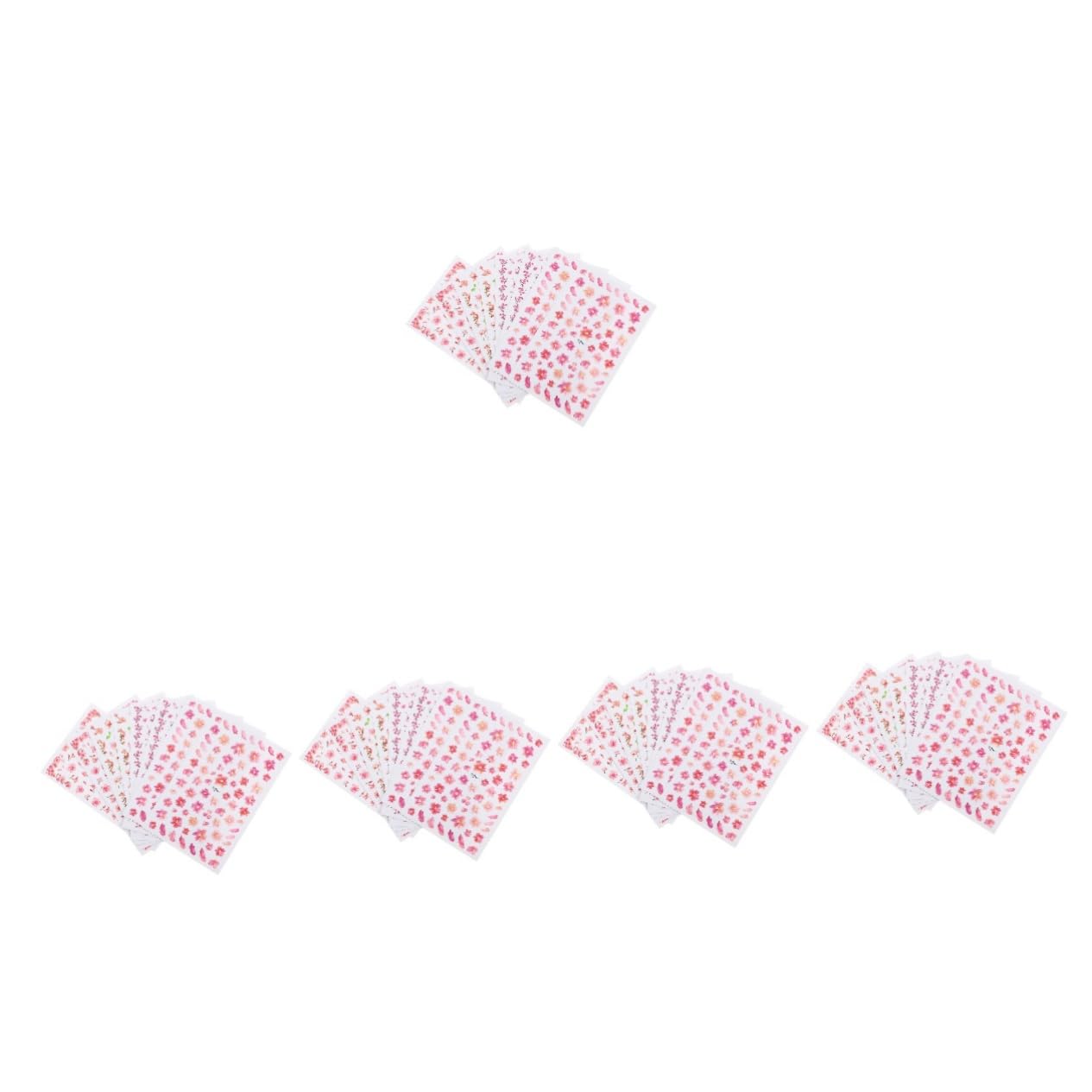 FRCOLOR 40 Hojas Pegatinas De Uñas De Flores Pegatinas De Transferencia De Papel De Uñas Calcomanías De Uñas De Flores Pegatinas Para Uñas Decoración De Uñas Clavo Arte Cereza 3d Japonés