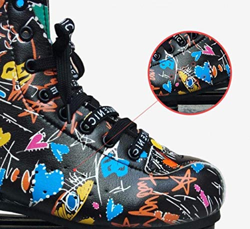 Graffiti Printed Roller Skates - Image 6