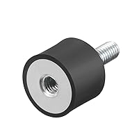 Vista 1 de uxcell Soportes de goma M6 macho hembra, 1 amortiguador, para generador de motor, compresor de garaje, bomba de ósmosis inversa, generador de aire