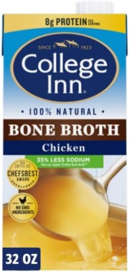 Image of College Inn Chicken Bone Broth, 32 fl oz (Pack of 6)