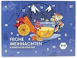 Bio Tee-Adventskalender 2023 | 24 Kannenportionen zum Genießen der Wintertage | 12 Sorten Bio-Tee von Teekanne | Idealer Begleiter durch die Vorweihnachtszeit