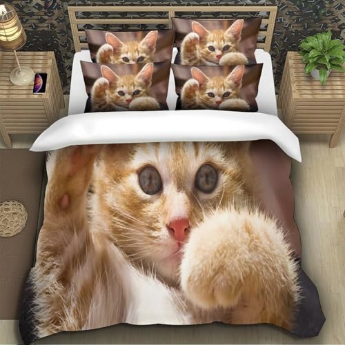 Housse de couette 3D hypoallergénique avec zip 200x200