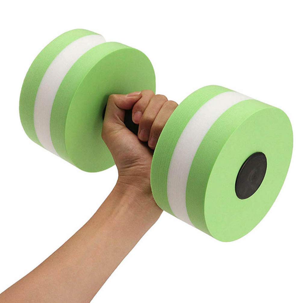 BESPORTBLE Water Weights Dumbbells Set 2 Pcs Eva Water Barbells for Pool Exercises Aquatic Fitness Equipment