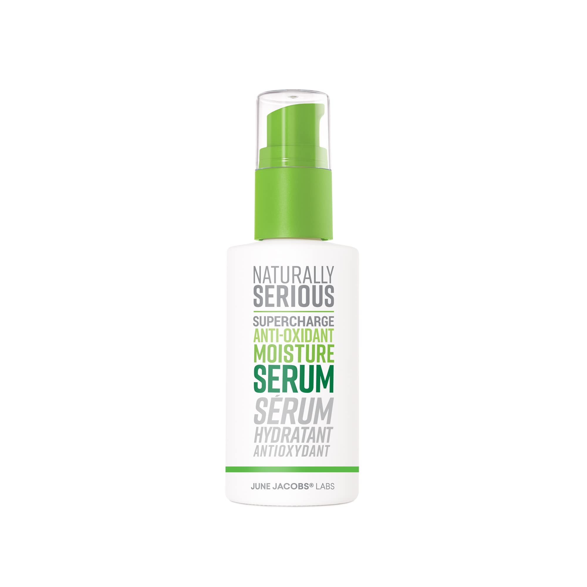 Naturally Serious | Supercharge Anti-Oxidant Moisture Hydrating Serum With Hyaluronic Acid, Face Serum For Dry Skin, Vegan Skincare, Cruelty-Free Skincare