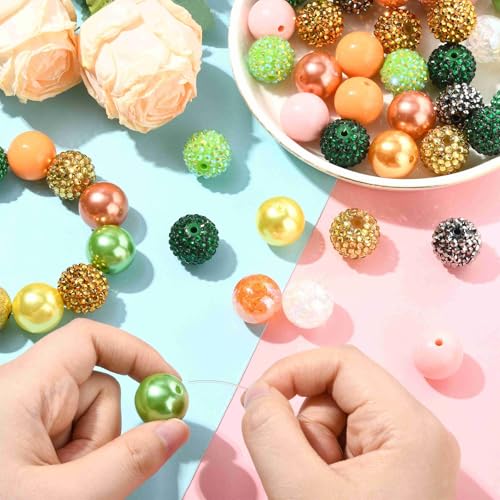 Perles en acrylique 20 mm légères et résistantes pour fabriquer des boucles d'oreilles volumineuses