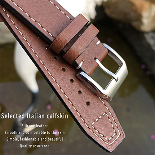 Bracelet de montre en cuir véritable 21mm IWC Portugaise Spitfire