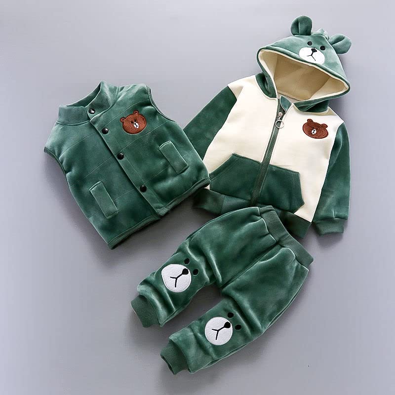 Image of Bold N Elegant Unisex Child's Cotton Blend Winter Clothing Set