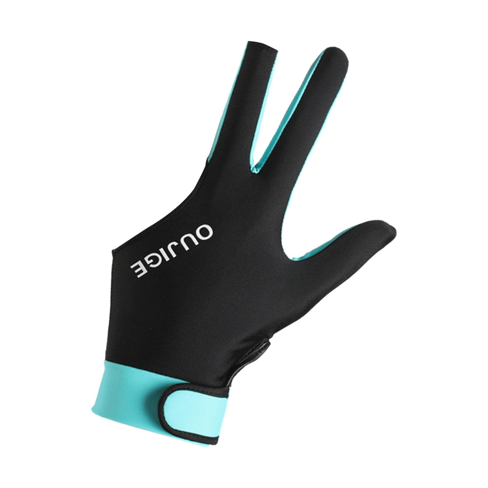 CALANDIS™ Billiard Glove for Adults Quick Drying Game Gloves Show Gloves for Left Hand Green Splicing | Gloves Straps & Hooks | Strength Training | Fitness Running & Yoga-image-44