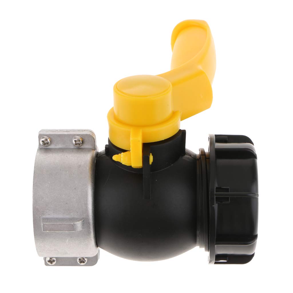 2 zestaw IBC Tote adapter odpływowy zbiornika wąż ogrodowy kulka wartość 62 mm do 5 cm