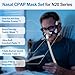 Replacement Frame Set for Airfit N20 & for Airtouch N20, Includes Fabric Nasal Cushion & Quick-Release Tube - IBEET Nasal Supplies for N20 Mask Large