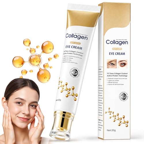 Crema Contorno De Ojos,Eye Cream Para Ojos Cansados,HidratacióN Ligera Antiojeras Y LíNeas Finas,Crema Ojos,No Grasa,RáPida AbsorcióN,Para Personas Con Ojeras,Fatiga Ocular Y Uso Diario