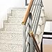 UFURMATE Handrail End Cap, 4PCS 201 Stainless Steel Round Handrail End Caps Staircase Steps Hand Rail End Cover Handrail Fittings for 45mm Diameter Handrail (Gold)