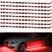 XT AUTO 8pcs 12V Super Bright 30cm 15 LED Flexible Waterproof LED Strip light For Car Interior & Exterior Decoration DRL Day Running Light Or Boat Bus Garden