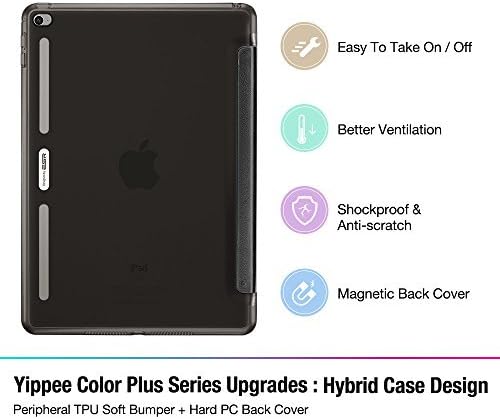 ESR Corner/Bumper Protection Smart Cover Case with Soft TPU Bumper and Auto Wake/Sleep Function for iPad Air 2