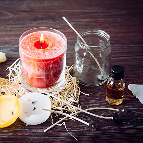 Pabilo para velas algodón trenzado 200 pies con base metálica miniatura 7
