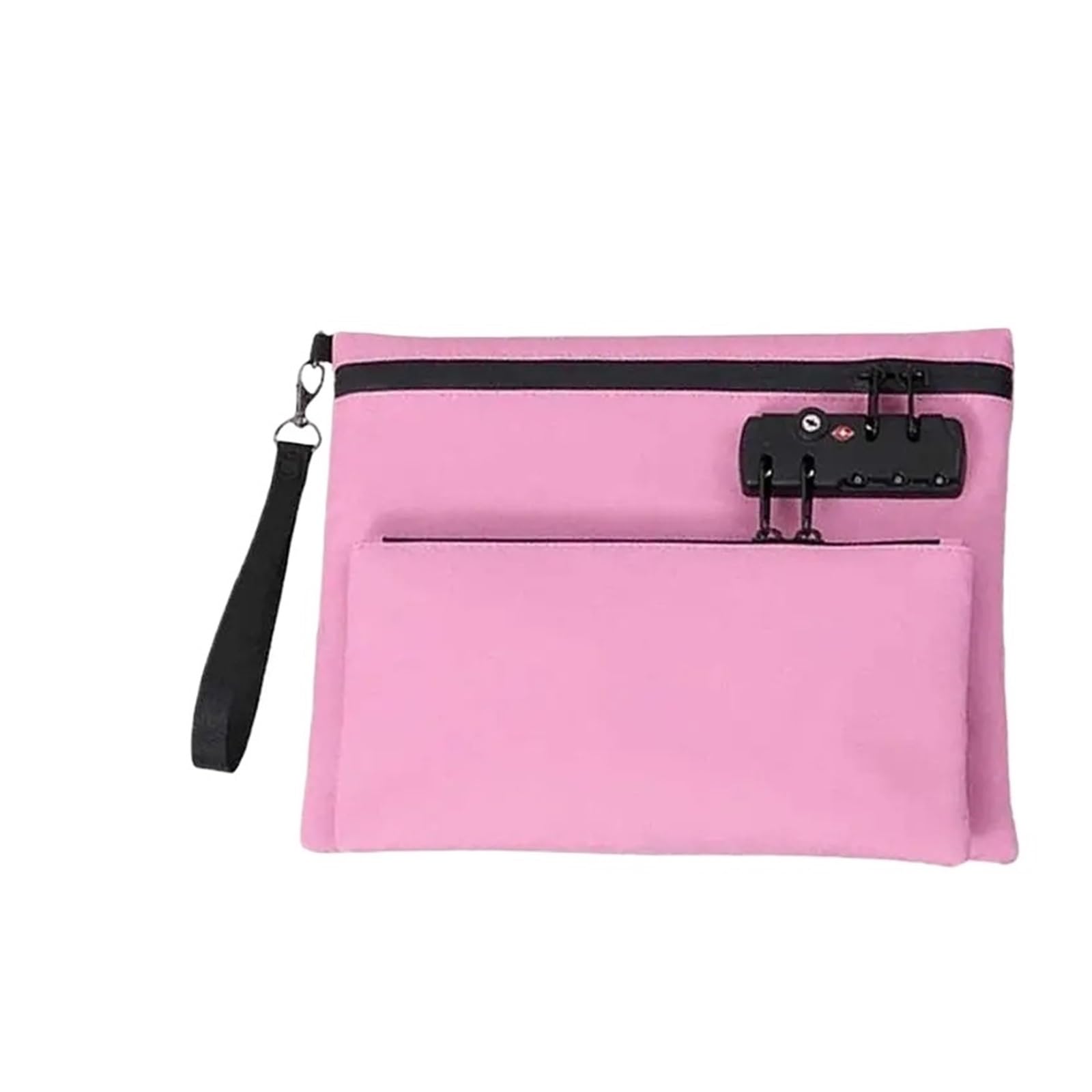 Bolsa de efectivo con cerradura, bolsa de viaje con cremallera, doble capa, portátil, impermeable, dinero for Camping, coche, barco Para objetos de valor(Color 2)
