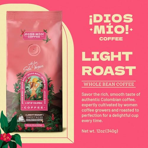 Dios Mio Coffee Light Roast En Grano Premium 12 Oz x3 miniatura 2