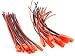 Generic JST Plug Connector 2-pin + 100mm Silicone Wire(pack of 10 Pairs)