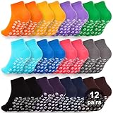 WANZHIHUI Grip Socks for Women & Men- Non Slip Sticky Grippy Socks Woman Gripper Slipper Sock for Hospital Yoga Pilates