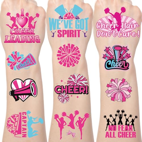 Cheerleading Temporary Tattoos Stickers