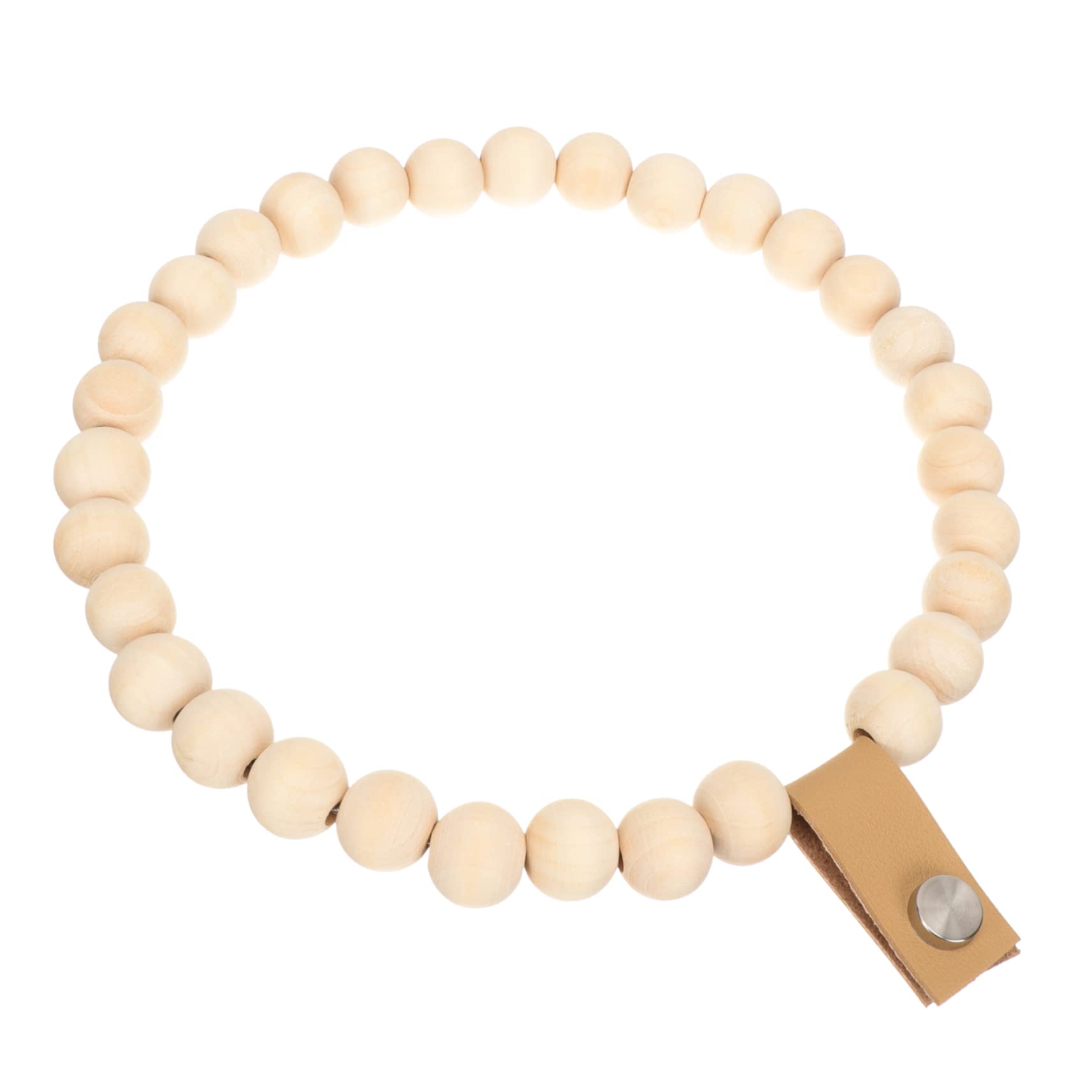 Operitacx 3 Piezas Toallero De Cuentas De Madera Toallero Rústico Toallero Madera Anillos De Toalla De Baño Soporte De Toalla De Baño para La Pared del Baño Khaki