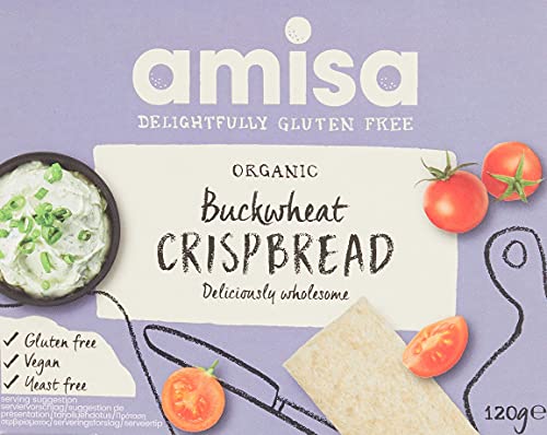 Amisa – Bio-Vierkornbrei glutenfrei (6 x 300 g), enthält Vollkorn-Haferflocken, Buchweizen, Hirse und Amaranth, für Veganer geeignet