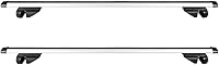Vista 8 de Yescom Portaequipajes universales de aluminio de 50 pulgadas, barra de riel transversal de carga para equipaje, abrazadera ajustable para SUV