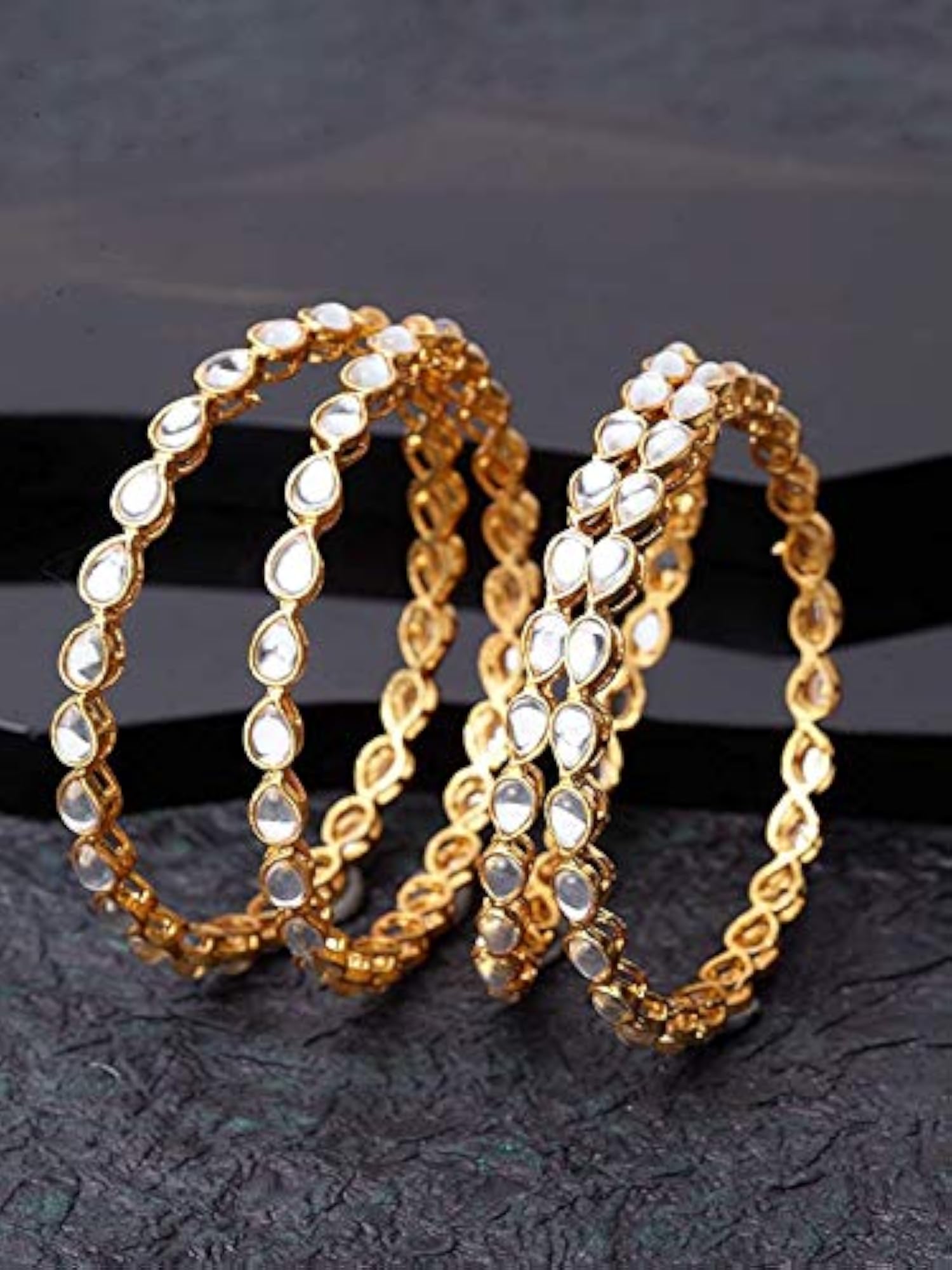 Traditional Kundan Bangles for Women