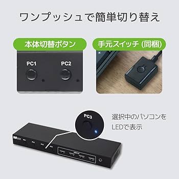 ふつうのパソコン　4枚 Amazon.co.jp: ラトックシステム 4K60Hz対応 HDMIパソコン切替器