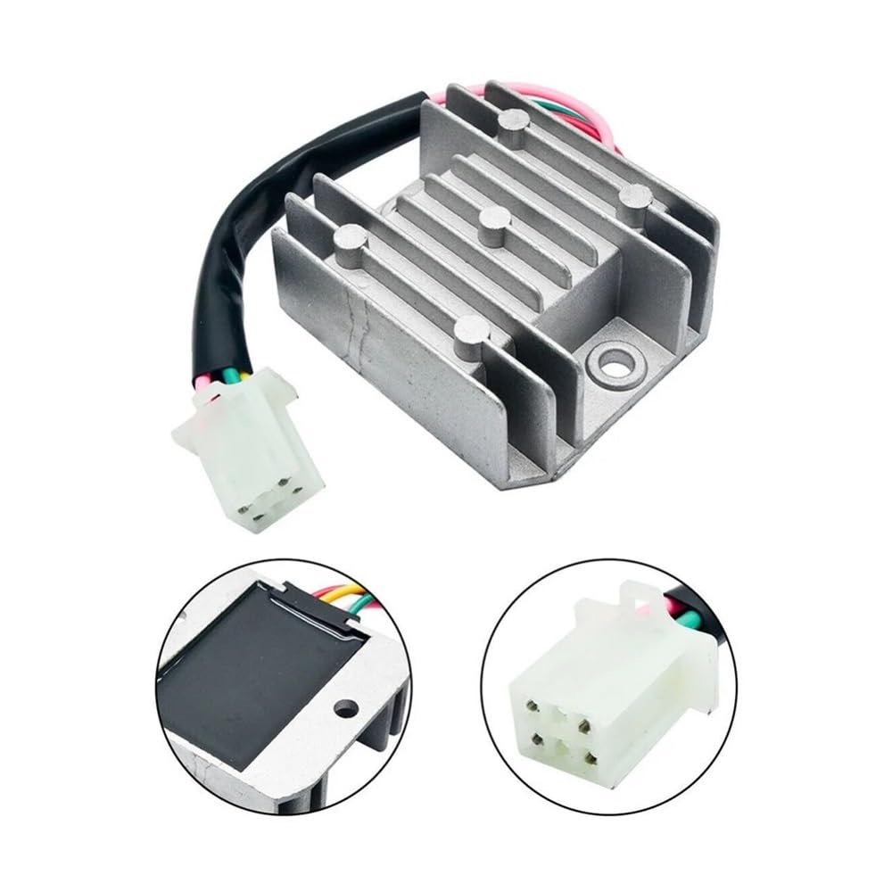 12V 4-żyłowy, pełny regulator napięcia z prostownikiem, pasujący do ATV, motocykla, motocykla terenowego, quada, regulatora napięcia