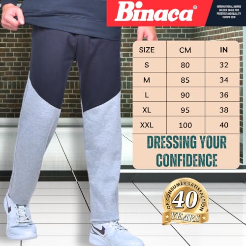 Image of Binaca Designer Men's Joggers - Slim Fit Athletic Sweatpants, Breathable Cotton Jogger Pants for Workout, Casual & Gym Wear | Stylish Drawstring Track Pants