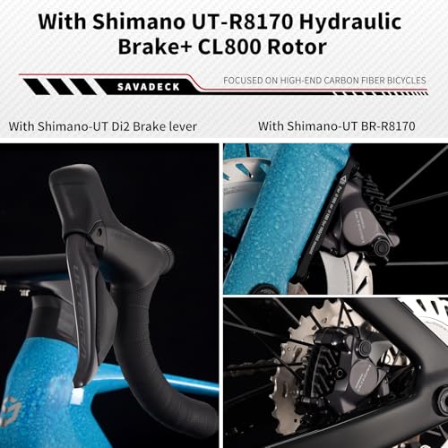 SAVADECK SLR8-Ultegra Full Carbon Road Bike, Carbon Fiber