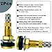 TR618A Tire Valve Stems,Tubeless Air Liquid Tractor Valve Stems for Tubeless Tires, Industrial Agricultural Wheels, Clamp-in Tire Valve Stems (Pack of 2)