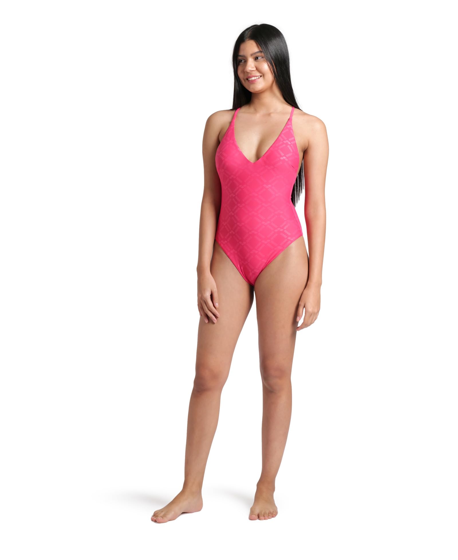 ARENA Women's Losange Graphic Swimsuit Traje de baño de una Pieza Mujer