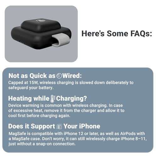 Image of Zebronics 3 in 1 Wireless Foldable Charging Pad, 23W Output, MagSafe Compatible, Fast Charging, Built-in Protection, FOD, 1m Type-C Cable, for iPhone 16 /15 /14 /13 /12 Series (MagBoost 20, Matt Black)