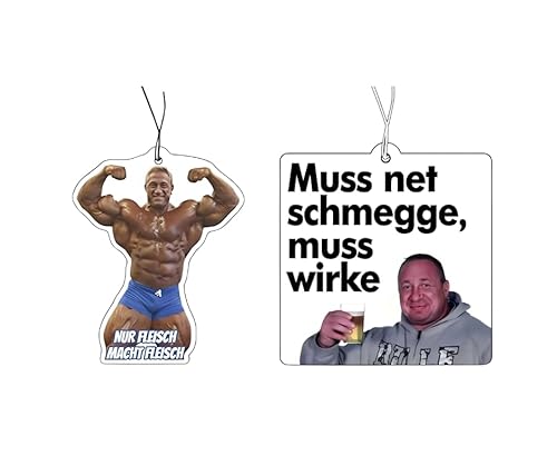 2× Lufterfrischer mit Markus Rühl Motiv, Duftbaum Auto, Auto Lufterfrischer, Car Air Freshener, Duftanhänger Auto, Auto Tuning, Lustiger Auto Duftspender