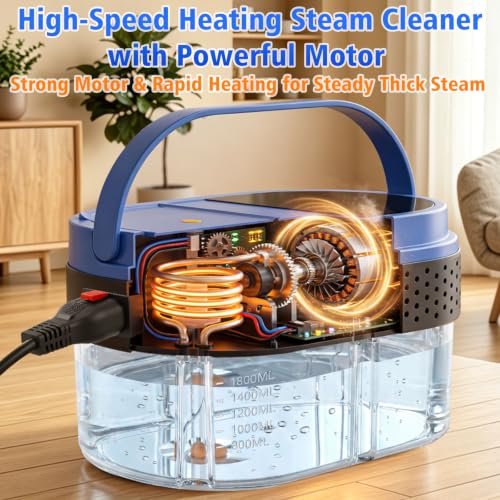 Image of Steam Cleaner for Home & Car, 2500W Handheld Steamer for Cleaning
