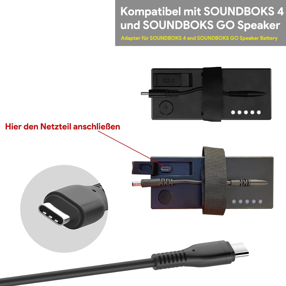 HKY 100W USB C 12V-24V Fahrzeug Schnellladegerät für Starlink Mini, Soundboks Lautsprecher