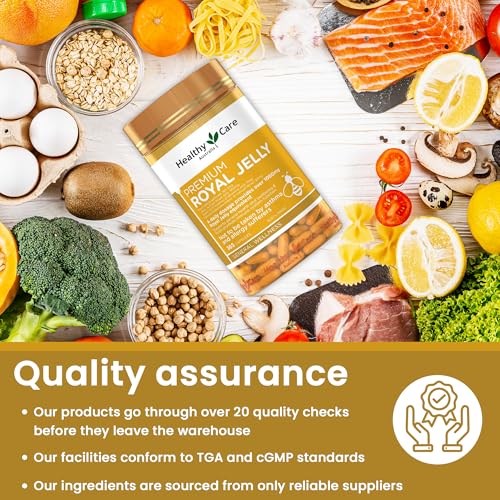Healthy Care 9316254892201 Royal Jelly 1000 365 Capsules Supplements Made In Australia thumb #4