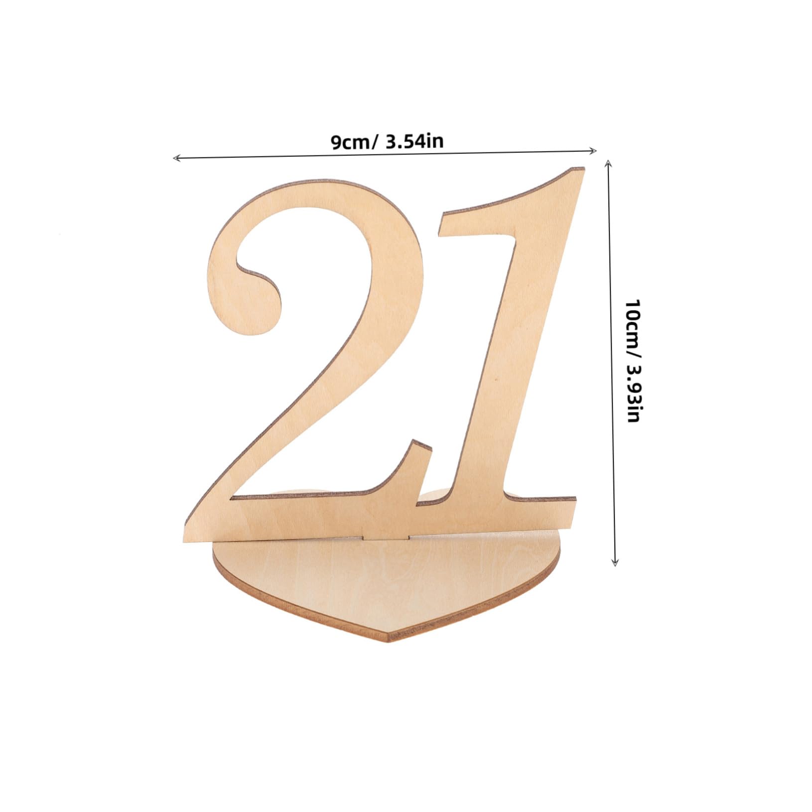 PRETYZOOM 10 Pcs Heart Shaped Wooden Table Numbers Wedding Reception Seating Cards for Party Catering Stable Elegant Design for Easy Guest Seat Identification